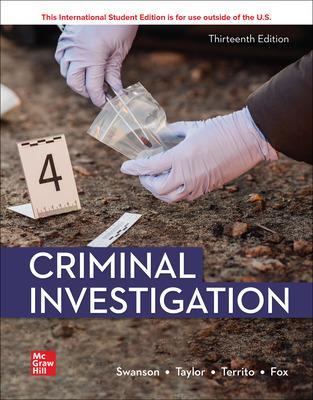 Criminal Investigation ISE 13th edition