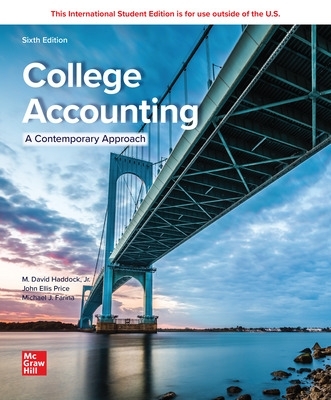 College Accounting (A Contemporary Approach) ISE 6th edition