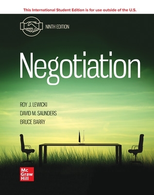 Negotiation ISE 9th edition