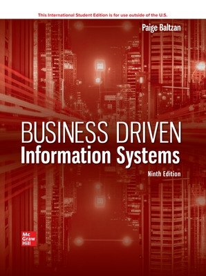 Business Driven Information Systems ISE 9th edition