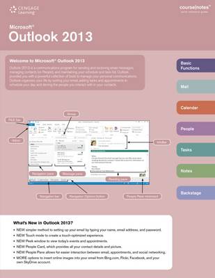 Microsoft Outlook 2013 CourseNotes New edition