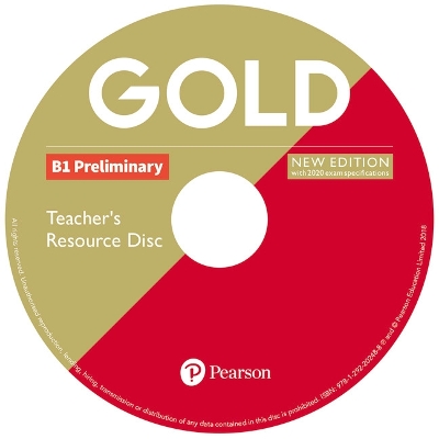 Gold B1 Preliminary New Edition Teacher's Resource Disc for pack 2nd edition