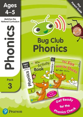 Bug Club Phonics Learn at Home Pack 3, Phonics Sets 7-9 for ages 4-5 (Six  stories plus Parent Guide plus Activity Book)