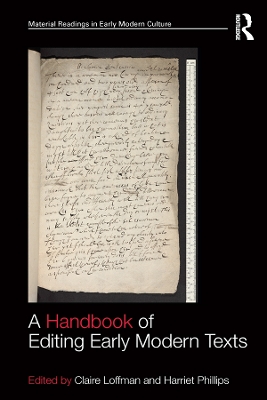 Handbook of Editing Early Modern Texts