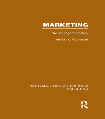 Marketing (RLE Marketing): The Management Way