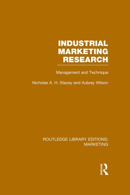 Industrial Marketing Research (RLE Marketing): Management and Technique