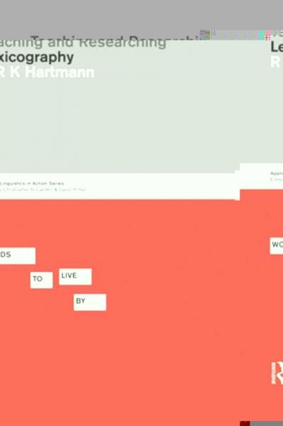 Teaching and Researching Lexicography