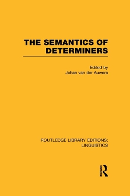 Semantics of Determiners
