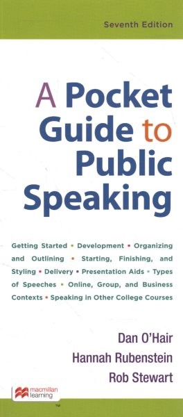 A Guide to Public Speaking plus Achieve for a Pocket Guide to Public Speaking 1-term Access 7 PCK POC