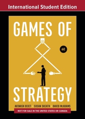 Games of Strategy Sixth International Student Edition