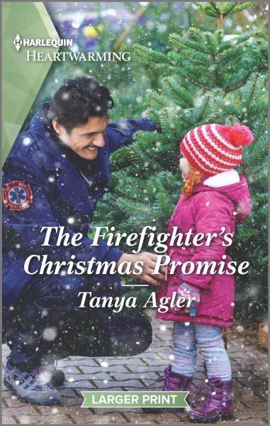Firefighter's Christmas Promise: A Holiday Romance Novel Large type / large print edition