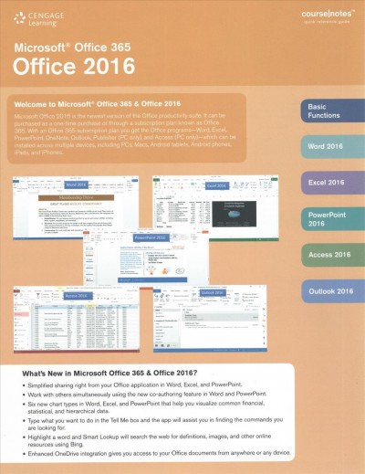 Bundle: Microsoft Office 365 180-Day Trial, 1 Term (6 Months) Printed Access  Card plus Microsoft Office 365 & Office 2016 Coursenotes, 2nd 2nd ed.