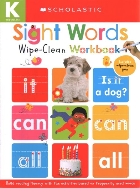 Sight Words: Scholastic Early Learners (Wipe-Clean Workbook)