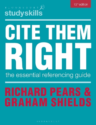 Cite Them Right: The Essential Referencing Guide 13th edition
