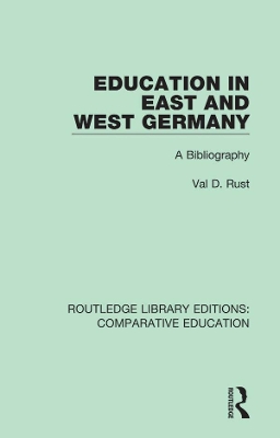 Education in East and West Germany: A Bibliography
