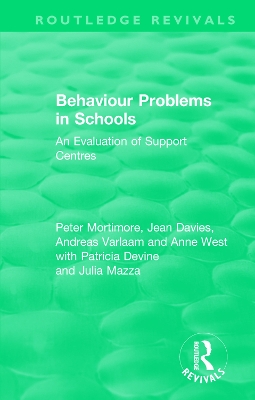 Behaviour Problems in Schools: An Evaluation of Support Centres