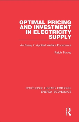 Optimal Pricing and Investment in Electricity Supply: An Esay in Applied Welfare Economics
