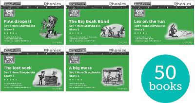 Read Write Inc. Phonics: Green Set 1 More Black & White Storybooks (Pack of  50) 1