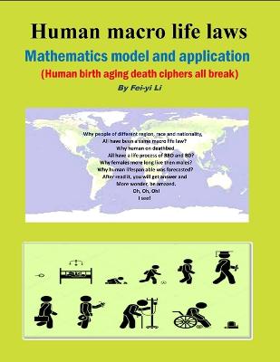 Human macro life laws mathematics model and application: ( Human birth Aging death ciphers all break)