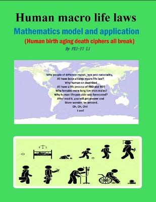Human macro life laws mathematics model and application: ( Human birth Aging death ciphers all break)