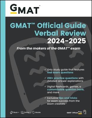 GMAT Official Guide Verbal Review 2024-2025: Book plus Online Question Bank