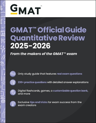 GMAT Official Guide Quantitative Review 2025-2026: Book plus Online Question Bank