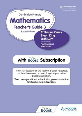 Hodder Cambridge Primary Mathematics Teacher's Guide Stage 3 with Boost  Subscription New edition