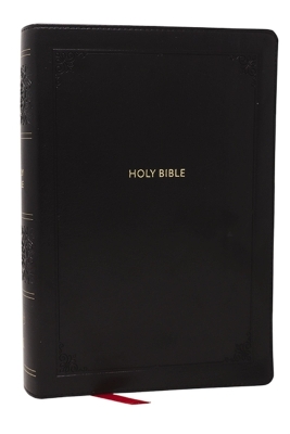 KJV Giant Print End-of-Verse Reference Bible, Black Leathersoft, Red Letter,  Comfort Print