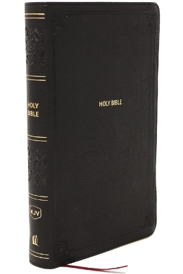 KJV Giant Print End-of-Verse Reference Bible, Black Leathersoft, Red Letter,  Comfort Print (Thumb Indexed)