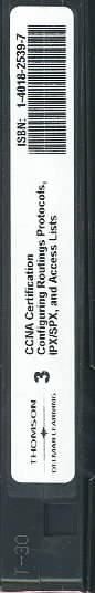 Cisco Ccna Video Series Tape 3 - Configuring Routing Protocols and Network  Management with Access Lists
