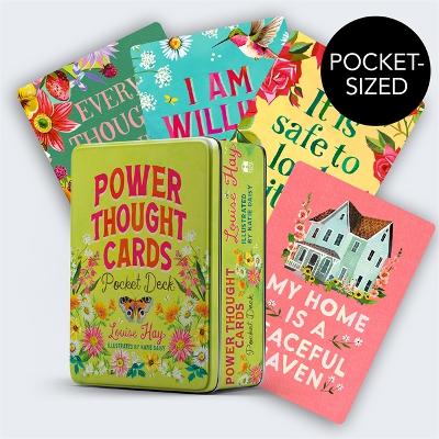 Power Thought Cards Pocket Deck: A 64-Card Affirmation Deck Pocket edition (tin)