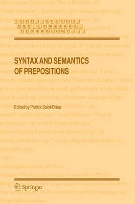 Syntax and Semantics of Prepositions 2006 ed.