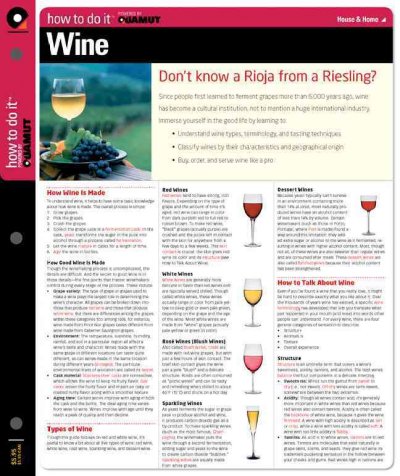 Wine: How to Do it