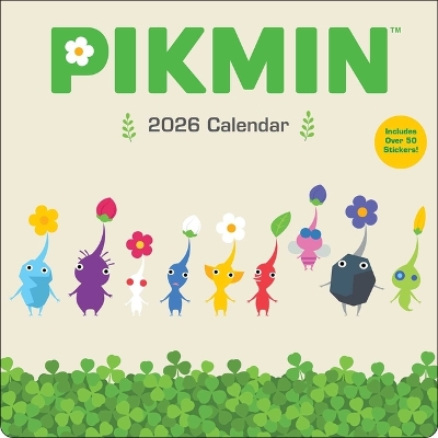 Pikmin 2026 Wall Calendar with Over 50 Bonus Stickers