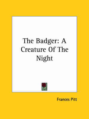 Badger: A Creature Of The Night