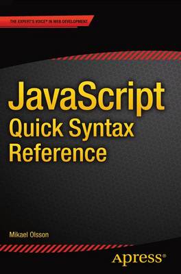 JavaScript Quick Syntax Reference 1st ed.