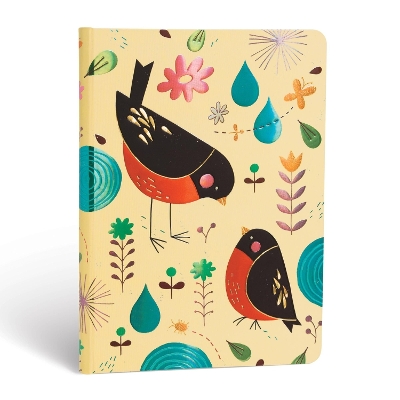 Mother Robin (Tracy Walker?s Animal Friends) Midi Lined Hardcover Journal  (Elastic Band Closure)