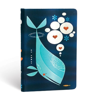 Whale and Friend Mini Unlined Hardcover Journal