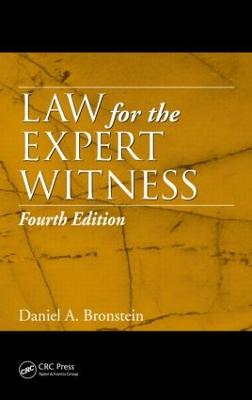 Law for the Expert Witness 4th edition