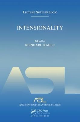 Intensionality: Lecture Notes in Logic 22