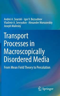 Transport Processes in Macroscopically Disordered Media: From Mean Field Theory to Percolation 1st ed. 2016