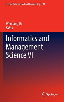Informatics and Management Science VI 2013 ed.