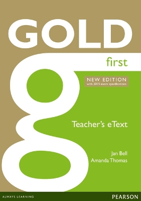 Gold First (New Edition) ActiveTeach (Interactive Whiteboard Software)