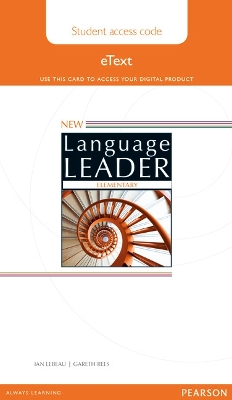 New Language Leader Elementary Student eText Access Card 2nd edition