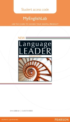 New Language Leader Elementary MyEnglishLab Access Card Standalone 2nd edition