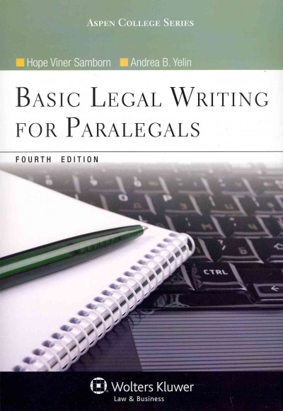 Basic Legal Writing for Paralegals 4th ed.
