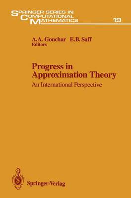 Progress in Approximation Theory: An International Perspective Softcover reprint of the original 1st ed. 1992
