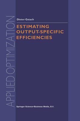 Estimating Output-Specific Efficiencies Softcover reprint of the original 1st ed. 2002