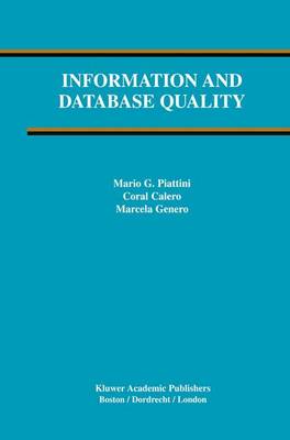 Information and Database Quality Softcover reprint of the original 1st ed. 2002