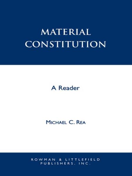 Material Constitution: A Reader
